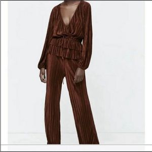 Zara pleated top